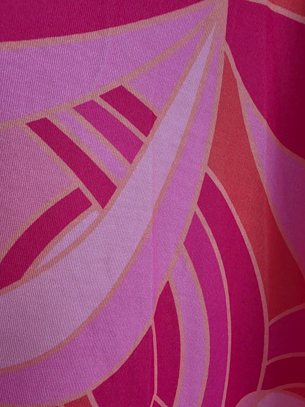 Southern Stitch Vibrant Pink & Coral V-Neck Tunic Top XL - Picture 6 of 7